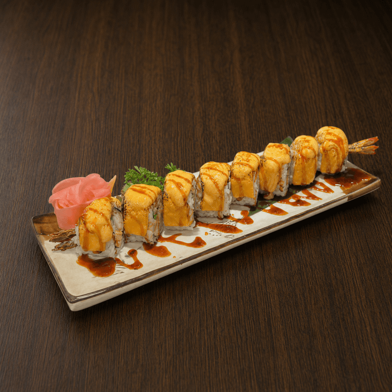 Roll tôm phô mai: sushi roll béo thơm, hợp nhóm bạn
