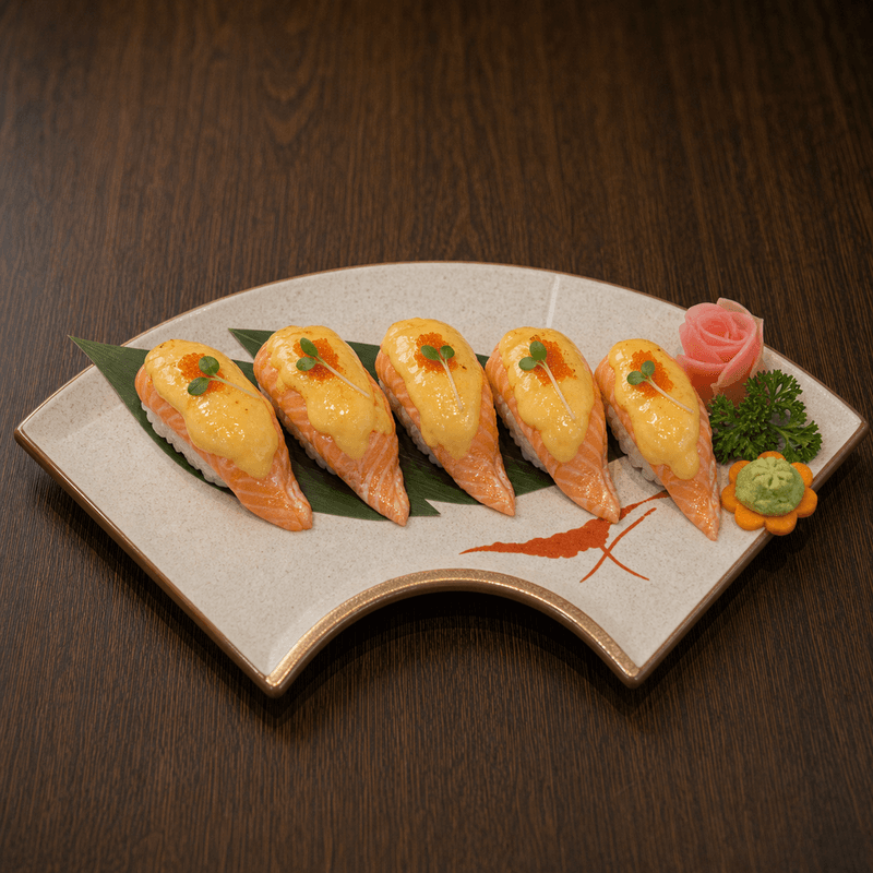 Sushi cá hồi phô mai: béo mềm, dễ ăn hơn sashimi thuần