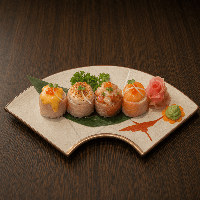 Sushi hana mix: set sushi hoa nhiều vị, dễ chia cho nhóm