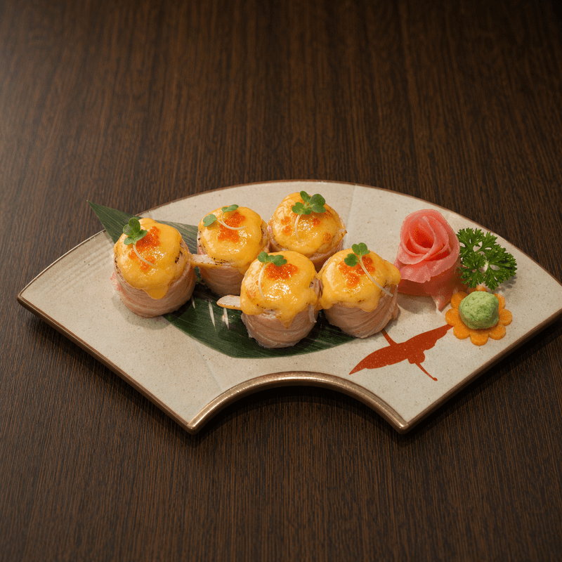 Sushi hana phô mai: sushi hoa béo thơm, đẹp mắt
